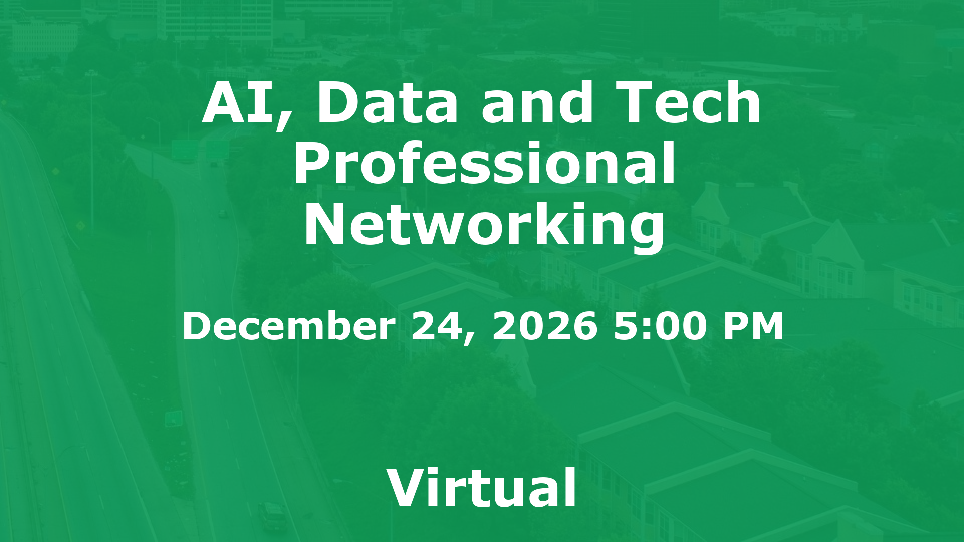 AI, Data and Tech Professional Networking event image